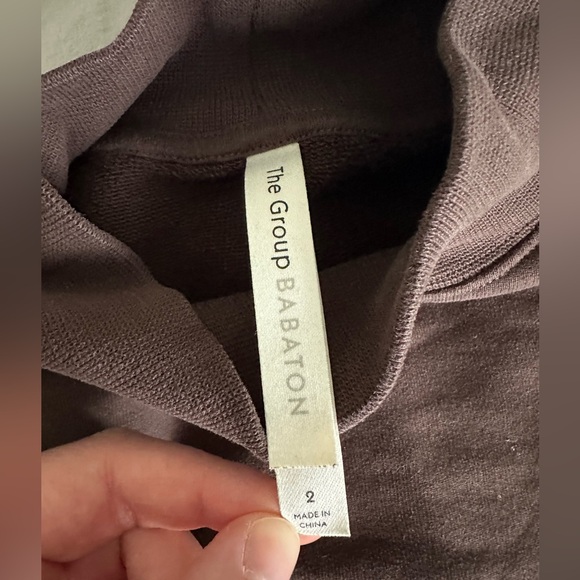 The Group by Babaton Mockneck Sweatshirt - Rich Mocha Brown - Picture 3 of 5